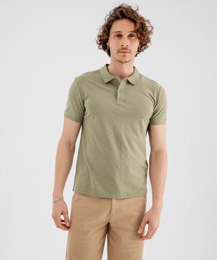 Polo manches courtes en maille fantaisie homme vue1 - GEMO 4G HOMME - GEMO