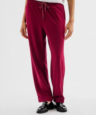 Pantalon fluide carrot femme vue1 - GEMO(FEMME PAP) - GEMO