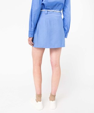 Jupe femme avec ceinture en corde - LuluCastagnette vue3 - LULUCASTAGNETTE - GEMO