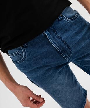 Bermuda en jean delavé coton stretch homme vue2 - GEMO 4G HOMME - GEMO