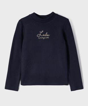 Tee-shirt manches longues doublure chaude fille - LuluCastagnette vue1 - LULUCASTAGNETTE - GEMO