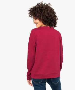 Sweat molletonné à perles vue3 - GEMO(FEMME PAP) - GEMO