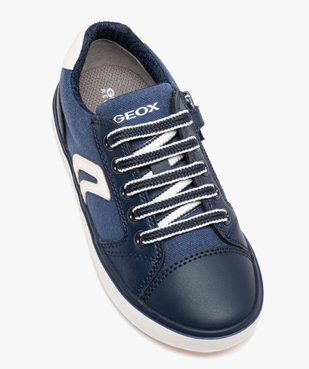 Baskets garçon en toile bicolores fermeture zip – Geox vue5 - GEOX - GEMO