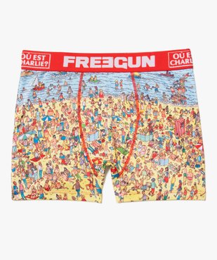 Boxer homme à motif jeu "Où est Charlie ?" - Freegun vue1 - FREEGUN - GEMO