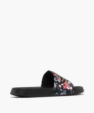 Mules de piscine imprimé fleuri à bandeau moussé femme  vue4 - GEMO (PLAGE) - GEMO