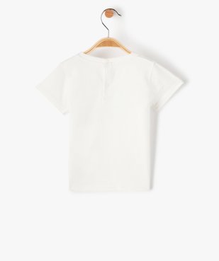 Tee-shirt bébé garçon à manches courtes et message vue3 - GEMO(BEBE DEBT) - GEMO
