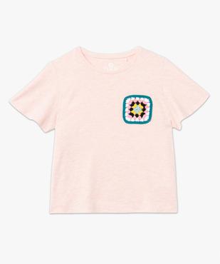 Tee-shirt à manches courtes papillon et poche en crochet femme - Camps United vue4 - CAMPS UNITED - GEMO