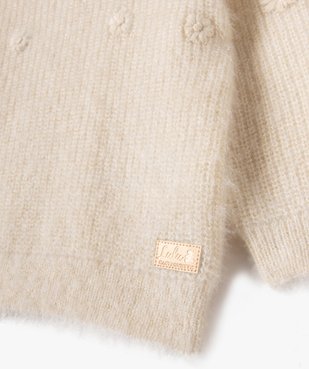 Pull en maille douillette avec broderies bébé fille - LuluCastagnette vue2 - LULUCASTAGNETTE - GEMO
