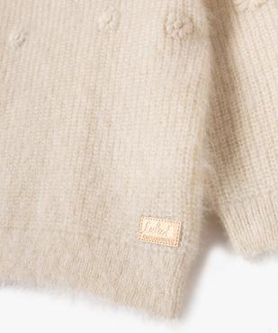 Pull en maille douillette avec broderies bébé fille - LuluCastagnette vue2 - LULUCASTAGNETTE - GEMO