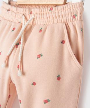 Pantalon en maille avec taille élastique et revers bébé fille vue3 - GEMO 4G BEBE - GEMO
