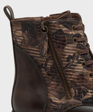 Boots avec tige fantaisie femme - EMILIA ROSA vue6 - EMILIA ROSA - GEMO