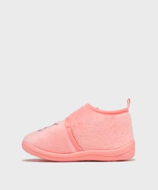 Chaussons fermeture scratch avec motif licorne bébé fille vue3 - GEMO 4G BEBE - GEMO