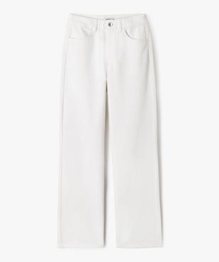 Jean large taille haute fille vue1 - GEMO 4G FILLE - GEMO