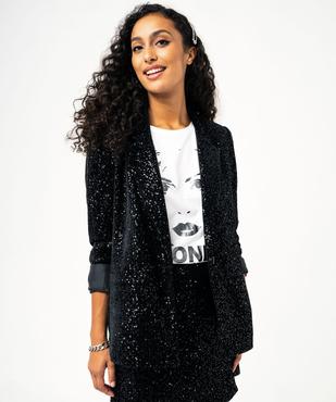 Veste en velours et sequins femme  vue1 - GEMO(FEMME PAP) - GEMO