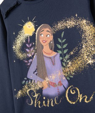 Tee-shirt à manches longues avec motif Wish fille - Disney vue3 - DISNEY PRINCESS - GEMO