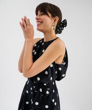 Blouse sans manches en viscose à pois femme vue2 - GEMO 4G FEMME - GEMO