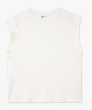 Tee-shirt sans manches coupe large femme vue4 - GEMO 4G FEMME - GEMO