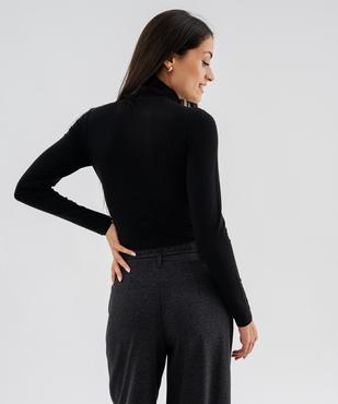 Tee-shirt manches longues à col roulé femme vue7 - GEMO 4G FEMME - GEMO
