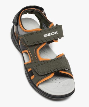 Sandales sport garçon multicolores à brides scratch - Geox vue5 - GEOX - GEMO