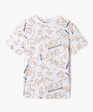 Tee-shirt à manches courtes avec motifs garçon vue4 - GEMO 4G GARCON - GEMO