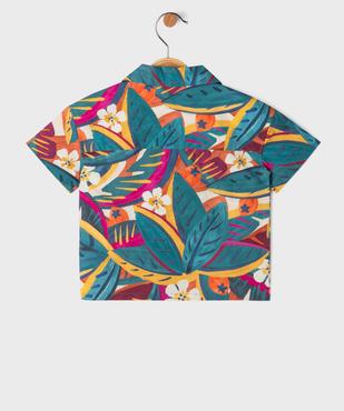 Chemise manches courtes à motifs exotiques bébé garçon vue3 - GEMO(BEBE DEBT) - GEMO