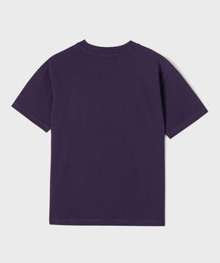 Tee-shirt manches courtes en jersey de coton garçon vue3 - GEMO (JUNIOR) - GEMO