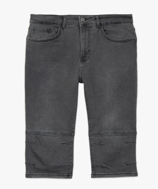 Bermuda/pantacourt homme en jean légèrement délavé vue4 - GEMO (HOMME) - GEMO