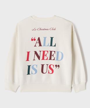 Sweat spécial Noël avec motif poitrine et dos garçon vue3 - GEMO 4G GARCON - GEMO
