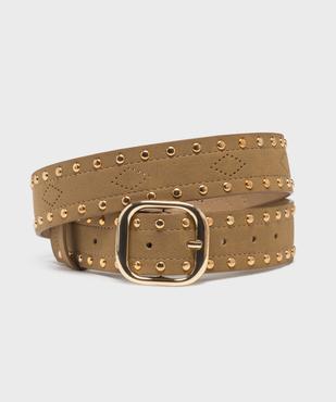 Ceinture cloutée à boucle femme vue1 - GEMO (ACCESS) - GEMO