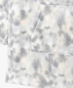 Veste d’intérieur à capuche en maille peluche fille vue2 - GEMO (JUNIOR) - GEMO