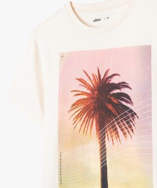 Tee-shirt à manches courtes avec motif estival garçon vue3 - GEMO 4G GARCON - GEMO