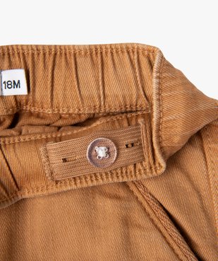 Pantalon en denim coloré bébé garçon vue4 - GEMO(BB COUCHE) - GEMO