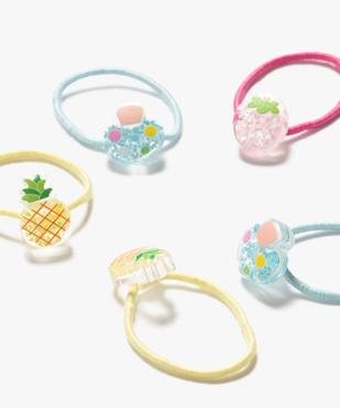 Élastiques à cheveux à breloques pailletées (lot de 6) vue2 - GEMO (ACCESS) - GEMO