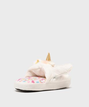 Chaussons mules motif licorne en relief fille  vue4 - GEMO (ENFANT) - GEMO