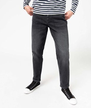 Jean homme coupe tapered et délavé vue1 - GEMO 4G HOMME - GEMO