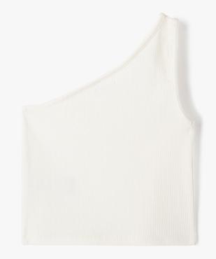 Débardeur fille asymétrique en maille côtelée vue3 - GEMO (JUNIOR) - GEMO
