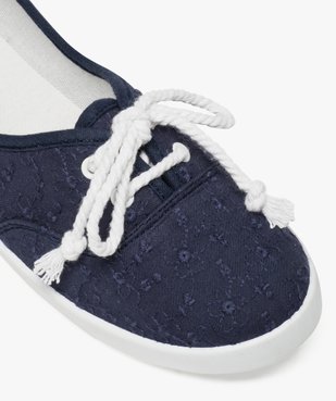 Ballerines en toile avec lacets cordelette femme - Valentina Baldano vue8 - VALENTINA BALDA - GEMO