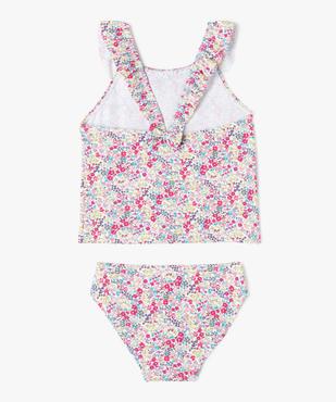 Maillot de bain 2 pièces à motifs fleuris bébé fille vue3 - GEMO 4G BEBE - GEMO