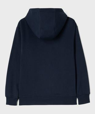 Sweat zippé à capuche garçon vue3 - GEMO (JUNIOR) - GEMO