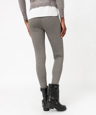 Leggings à motif pied de poule et paillettes femme vue3 - GEMO(FEMME PAP) - GEMO