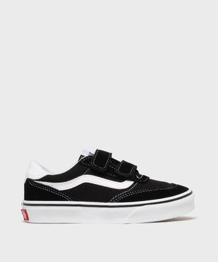 Baskets basses à scratch en toile et suédine fille - Vans vue1 - VANS - GEMO