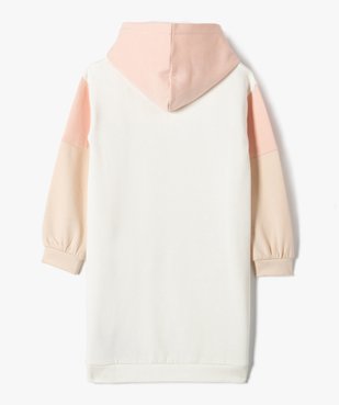 Robe fille forme sweat à capuche vue3 - GEMO (ENFANT) - GEMO