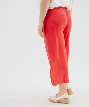 Pantacourt large en Lyocell et viscose femme grande taille vue3 - GEMO (G TAILLE) - GEMO
