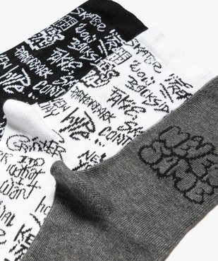 Chaussettes tige haute imprimées garçon (lot de 3) vue4 - GEMO (ENFANT) - GEMO