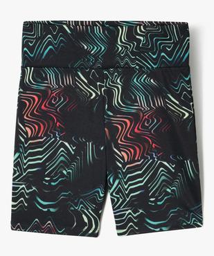Legging court de sport en stretch à large ceinture élastique vue5 - GEMO (JUNIOR) - GEMO