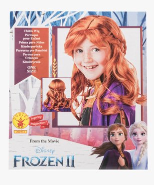 Perruque enfant Anna La Reine des Neiges - Disney vue1 - DISNEY - GEMO