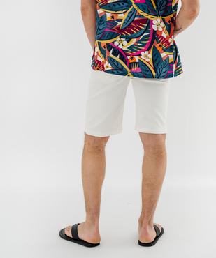 Bermuda staight en coton stretch homme vue3 - GEMO 4G HOMME - GEMO