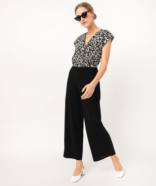 Combinaison pantalon 7/8e sans manches fluide femme vue2 - GEMO(FEMME PAP) - GEMO