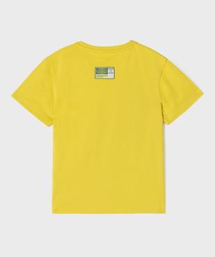 Tee-shirt manches courtes avec inscription sur l’avant garçon vue3 - GEMO 4G GARCON - GEMO