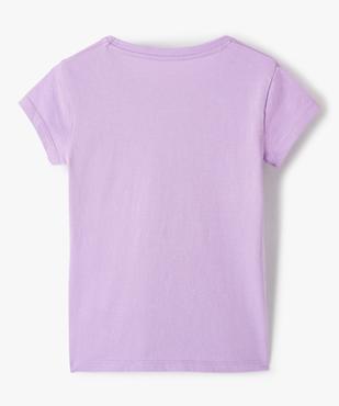 Tee-shirt fille pastel à motif pailleté vue3 - GEMO (ENFANT) - GEMO